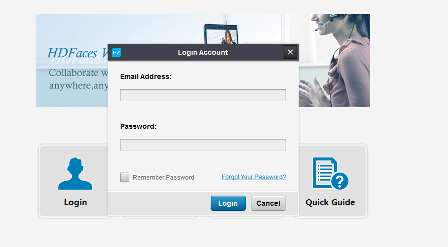 eztalks Login page