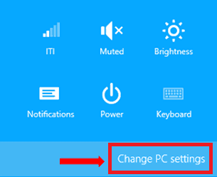 Change PC Settings - windows 10