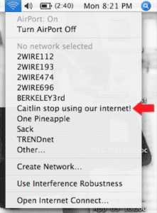 Crazy Wi-Fi names